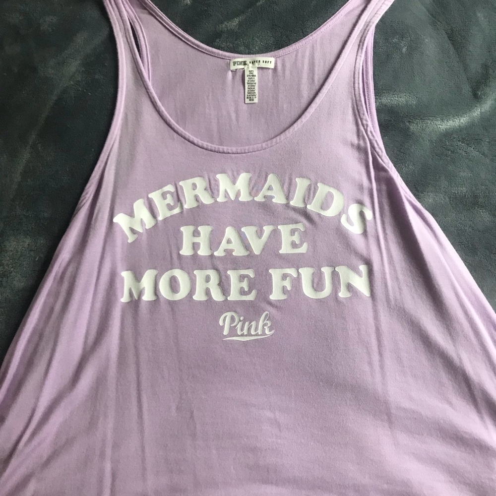 Lilac Flowy Mermaid Tank VS PINK